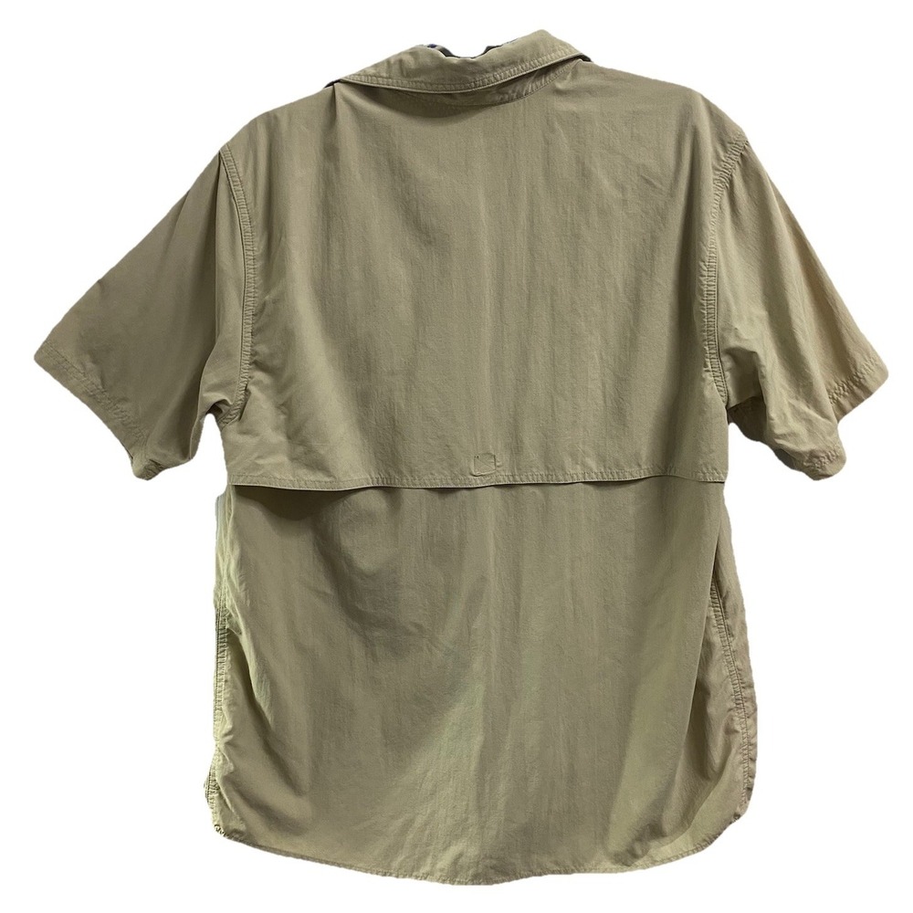 Gander Mountain Men Vented‎ Shirt Guide Series Button Down Tan 100% Nylon/Poly M - Picture 3 of 6